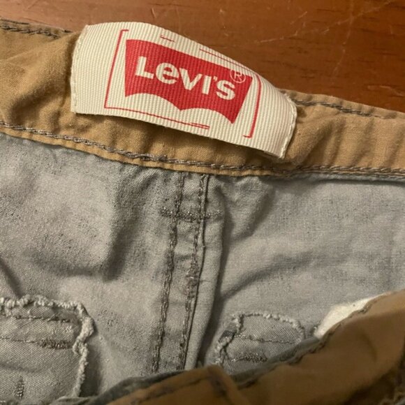 Levi’s Camo Cargo Shorts 27” Waist Grey Shorts Youth Large 14 - Picture 5 of 13